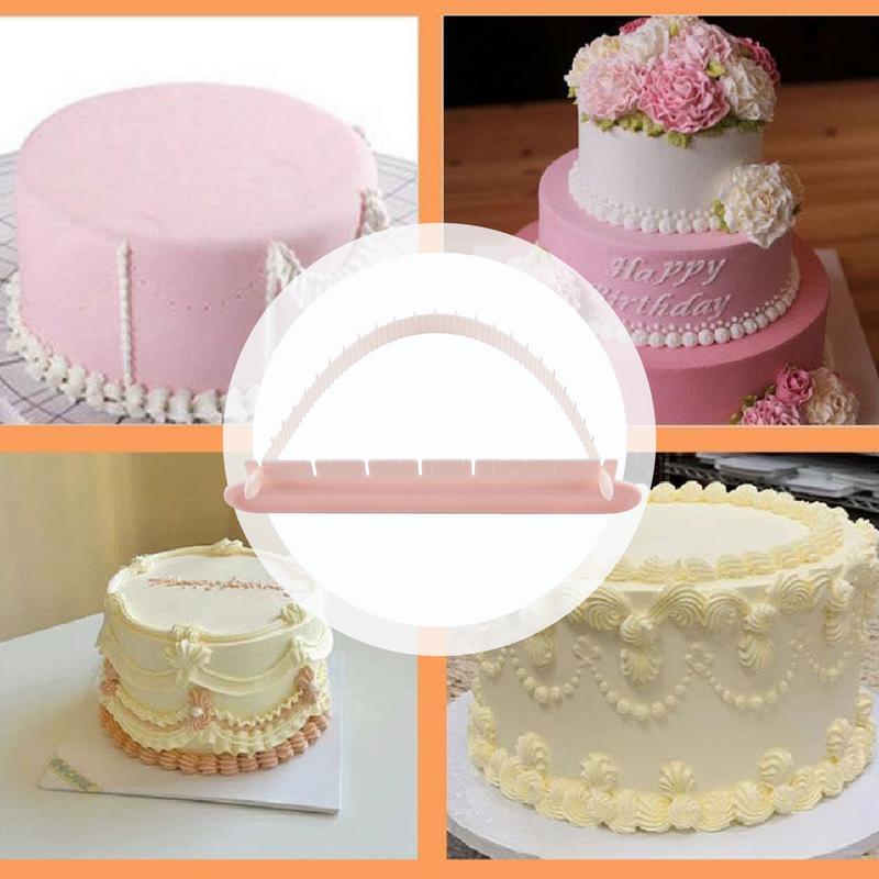 Fondant Cake Arc Decorating Aid Fondant Tool Rim Scale Baking Ruler Sugarcraft Lace DIY Bakeware Tableware Kitchen Tools