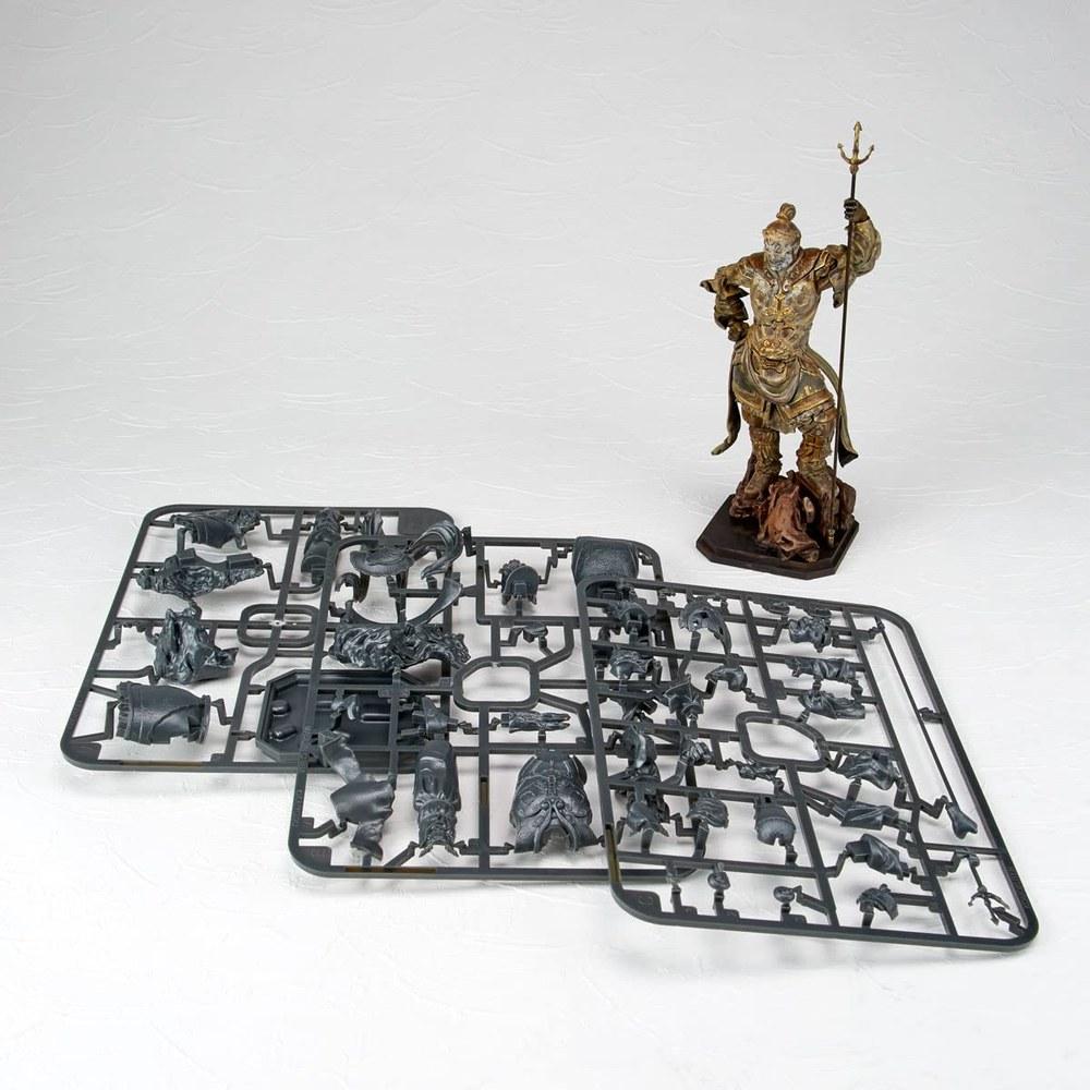 KAIYODO Art Plast Four Heavenly Kings Statue Enmaten AP013 Unpainted Unassembled Plastic Model Kit 160mm Non-scale