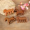 1pc Head Face Scalp Gua Sha Massager Wide Tooth Body Massage Chinese New Year Gift Year Of The Horse Wood Therapy Massage Comb
