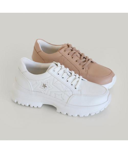 [ELCANTO] Matz Women's Star Embroidery Ugly Sneakers 3.5cm LCWS04M613