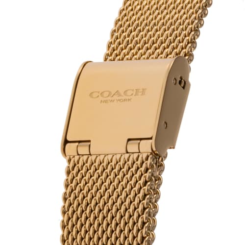 Coach ELLIOT Watch, Stainless Steel, Mineral Glass, Quartz Movement, Water Resistant, Women's, Gold, 14504223