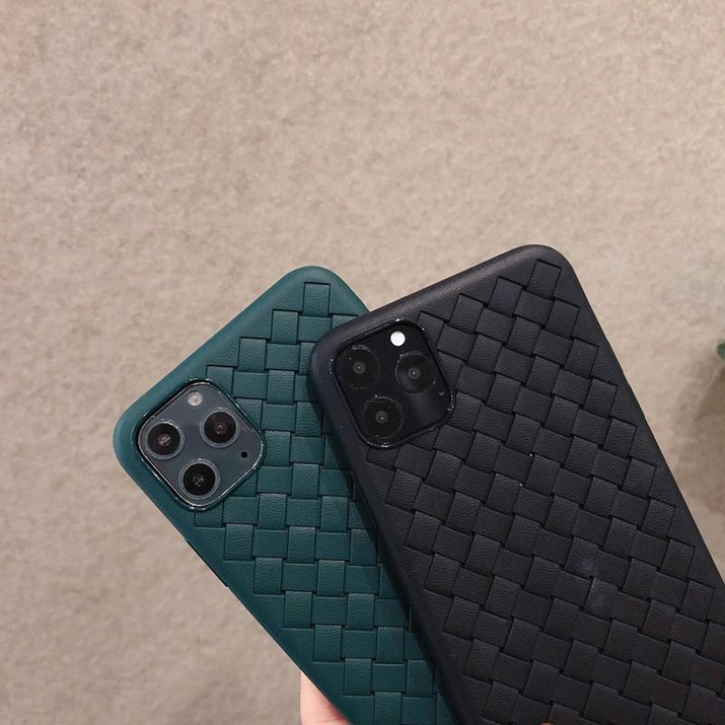Slim TPU Phone Case With Braided Texture IPhone 12 11 Pro XS XR X 7 8 SE 2020 Anti-Slip Shockproof Back Cover