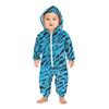 Matching Family Outfits - Striped Print Family Matching Hooded Zip-Up Onesie Loungewear