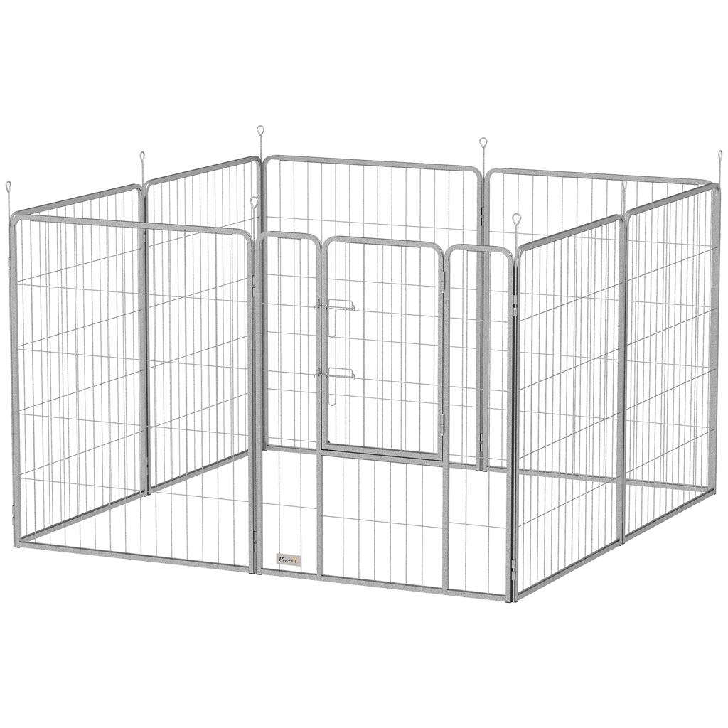 Pet Enclosure, Dog Fence, Pet Playpen, Flexibly Adjustable, Stainless Steel