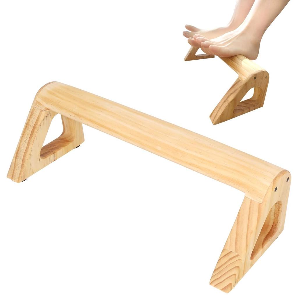 MEUMOTTO Wooden Footrest So Good Want To Step On It with Your Bare Footrest for Desk Work or Foot Green Bamboo Stepping Pad [Feels You'll Feet]