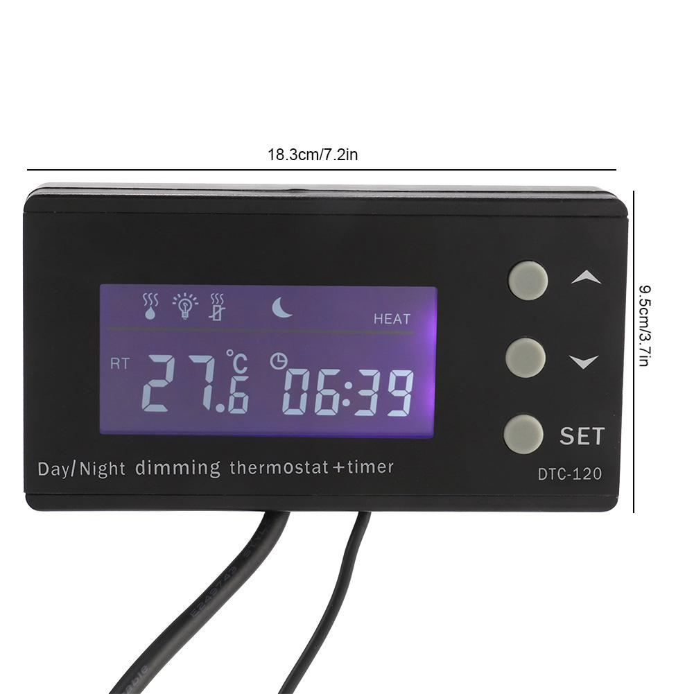 Cyfrowy termostat dla gadów PID regulator temperatury z funkcją timera z wyświetlaczem LCD