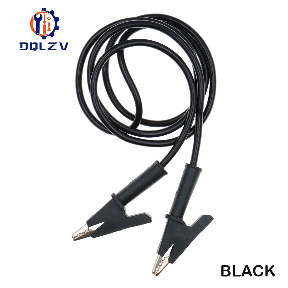 1PCS Dual Alligator Clips Test Leads Heavy Duty Crocodile Clamps Multimeter Test Wires 1000V 15A 100CM Cable