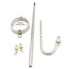 Stainless Steel Forced Straight Body Lock Neck Collar Anal Hook Butt Plug Slave Lock Restraint SM Erotic Sex Toy for Couple Game