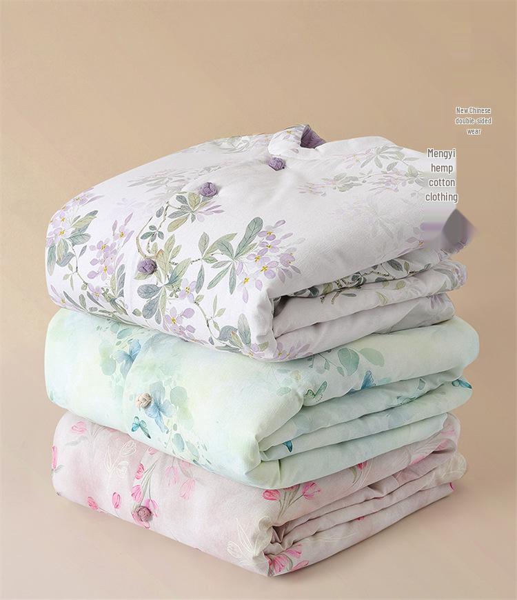 Damen Wende-Baumwolljacke - Winterlich Warm Chinesischer Stil, Altersmindernde Oberbekleidung für einen Stilvollen Look