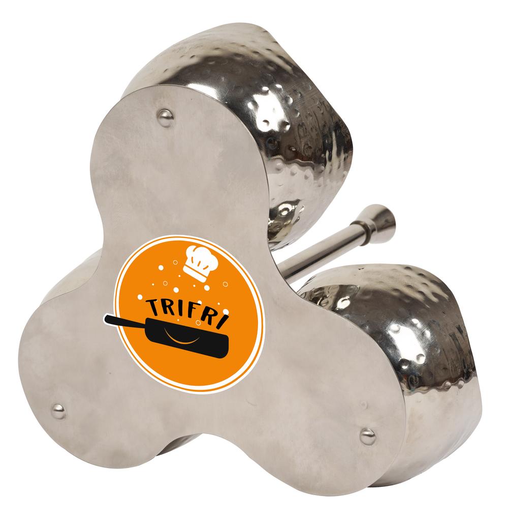 Trifri Pickle Stand For Dinner Table 3 Attached Bowls With Stick Spice & Seasoning Containers Stainless Steel Condiment Containers For Dining