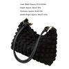 Women Handbag Sweet Adorable Puffy Bag Nylon Underarm Shoulder Bag for Shopping Dating Black Free