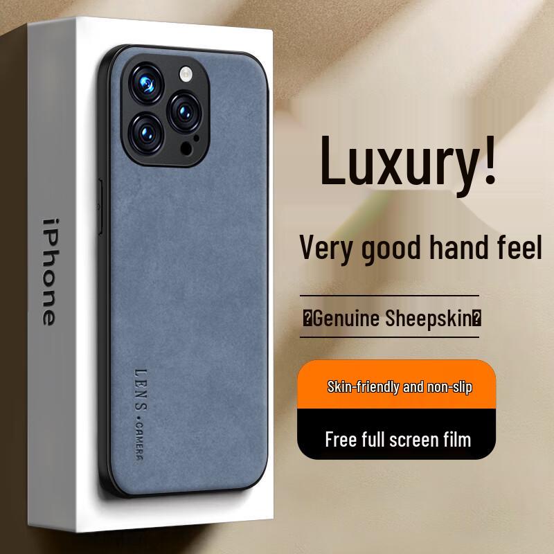 

SHIYONG Leather Texture Full-Wrap iPhone Case 6.1-inch