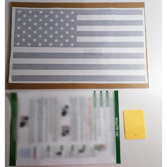 For Chevrolet Colorado GMC Canyon 2015-2025 Rear Middle Window American Flag Decal Back Center Sliding Window Glass USA Flag Vinyl Sticker Exterior