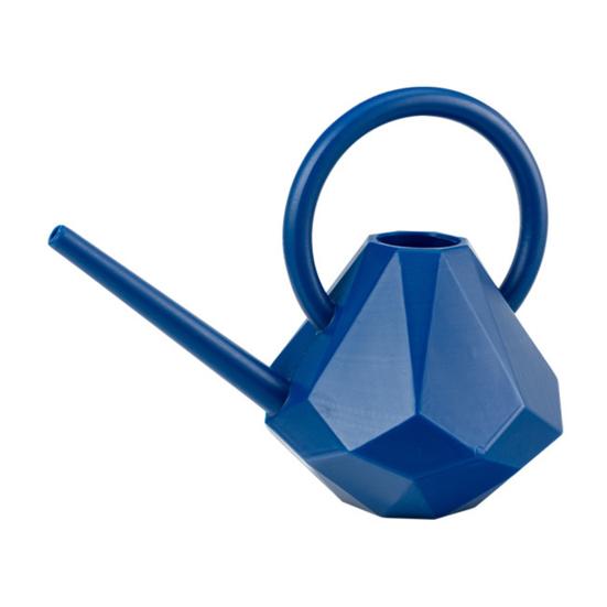

1,5 л красивая ромбовидная лейка более утолщенная пластиковая лейка с длинным носиком для сада синий