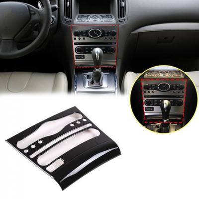Glossy Black Console Air Condition Panel Cover Trim for Infiniti G Series 07-13