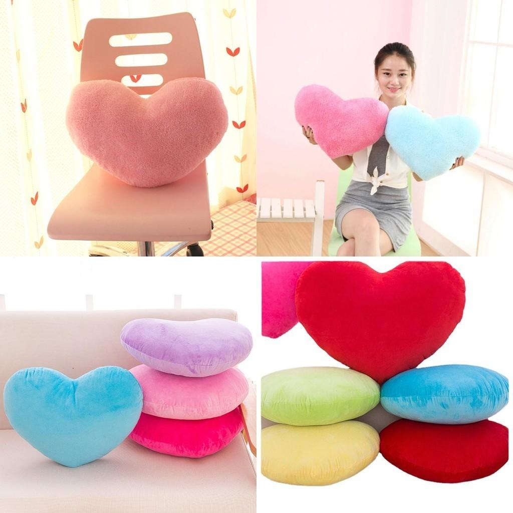 Cute Heart-shaped Plush Pillow For Romantic Occasions And Home Decor