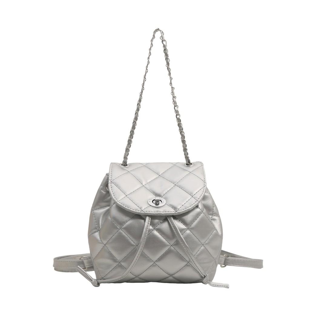 Kleine Damen-Ketten-Schultertasche aus PU-Material mit Street-Style-Design für den täglichen Gebrauch