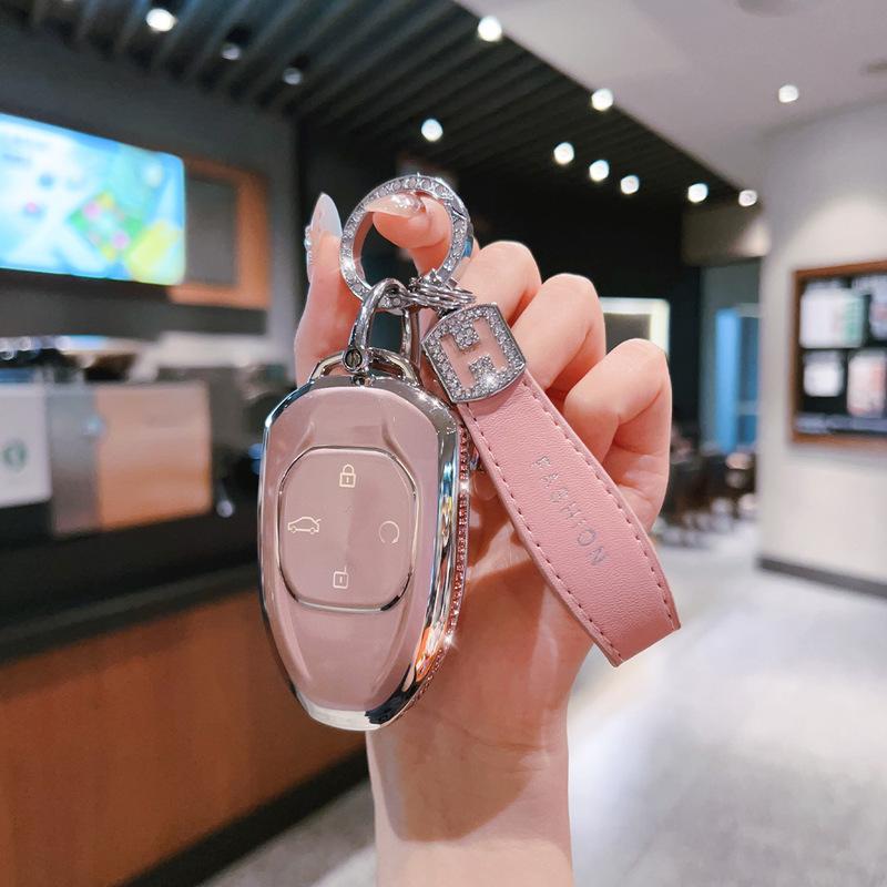 TPU Car Key Case Remote Cover Shell Holder Keychain Protector Fob For GAC Trumpchi Empow J11 J12 J13 J15 J16 GS8 GS4 GS3 Emzoom