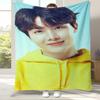 Jung Hoseok J Hope Kpop B-BTS Flannel Blanket,Ultra Soft Warm Plush Throw for Home Bedroom Bed Sofa Cover Office Camping gift