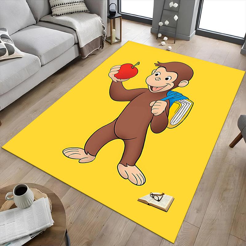 1PC monkey apple Extra Large Non-Slip Floor carpet, Office, family, bedroom, Studio - Large Area Rug Indoor Rugs, Vibrant Colors-W243