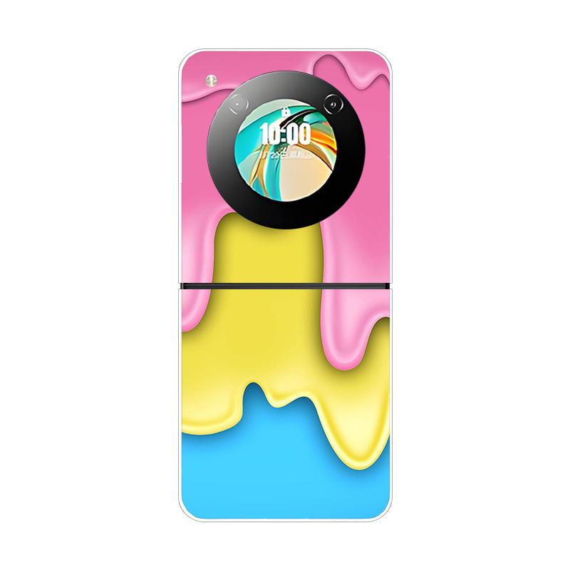 Pro ZTE Libero Flip Pouzdro Módní Roztomilý Kreslený Průhledné PC Tvrdá Skořepina Pouzdro na Telefon Pro ZTE Nubia Flip Flip2 Pouzdra Průhledné Fundas