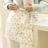 Floral Apron Cotton Kitchen Picnic Baking Half Length Apron Antifouling French Retro Girl Romantic Floral Apron Elegant Picnic