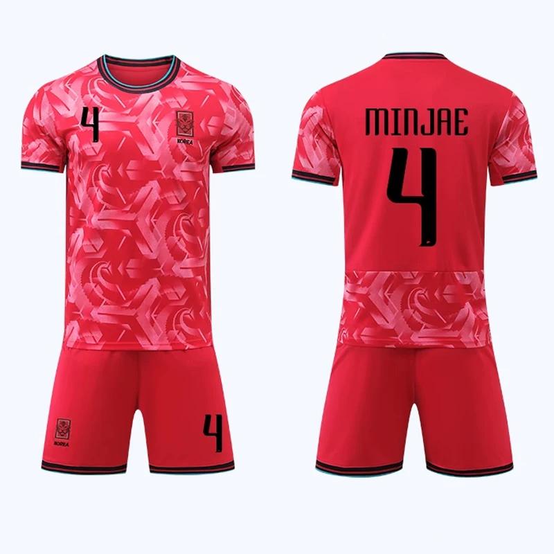 2024 South Korea Football Jerseys Red #4 S