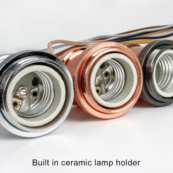 Retro E27 Ceiling Lamp Holder Pendant Light Socket Screw Fitting Base with Wire