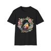 Flower & Bird Floral T-Shirt, Nature Lover Tee, Gift for Her, Spring Style,