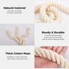 Corda Macramè 3-20mm Corda Intrecciata in Cotone Naturale per Artigianato Fai-da-te Stendibiancheria Multiuso Uso Interno ed Esterno Realizzazione di Decorazioni da Parete