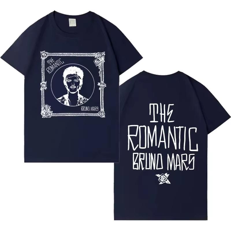 Singer Bruno Mars New Album Pop Tshirt Unisexs Women Casual Short Sleeve Tshirt Unisexs Aesthetic Breathable 2026 Summer New Top