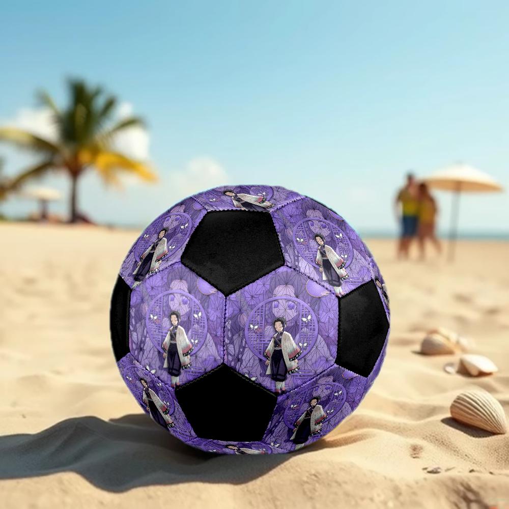 1pc Demon Slayer Kimetsu No Yaiba Football Soccer Ball Size 5 Indoor Soccer Ball Fashion Colorful  Backyard Game -Great For Sports Fans Gift HE8