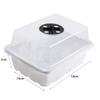 Seed Tray 12 Holes Cell Propagator Growth Thickening Seedling Start Growth Tray with Humidity Dome  For Greenhouse Plants