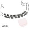 1 Pair Dentistry Brackets Braces With Hook Dental Decoration Accessories Metal Wires Colorful Orthodontic Ligature Ties With Box