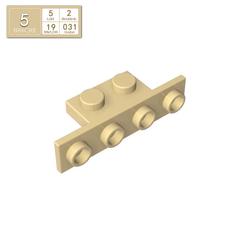 BRICKE 1x2-1x4 Bracket Piece Compatible with Lego 10201, 2436, 28802 Building Blocks