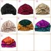 2022 New Arrival Casual Female Printed Satin Silk Sleeping Bonnet with Logo for Women