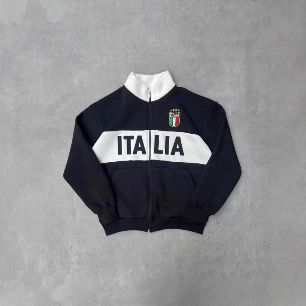 BeatStreet Stehkragen Sportlicher Stil Color Blocking Design Buchstabenjacken für Damen und Herren Modische Verkleidung Reißverschluss Sweatshirts