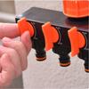4-Way Independent Garden Hose Splitter With Valve Water Switch Hose Connector Splitter 4-Way Faucet Diverter