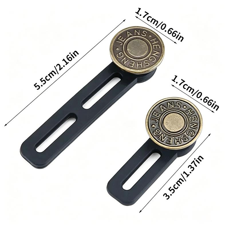 6PCS Jeans and Pants Button Waist Adjustment for DIY Pants Jeans Free Sewing Waist Extenders Buttons for Women and Men NK004