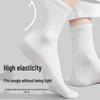 Disposable Mid-Calf Cotton Socks for Men and Women - Breathable, Sweat-Absorbent, Odor-Resistant for Travel and Daily Use.