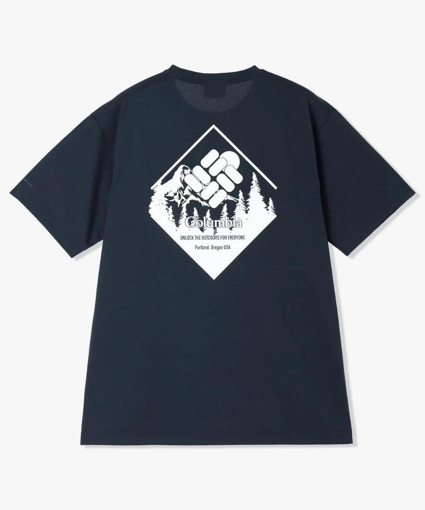 Urban Hike Graphic Short Sleeve PG3033 Collegiate Navy Back Print Size L T-Shirt