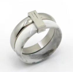 Anello Minimalista in Acciaio Inossidabile a Forma di Cuore Amore Vuoto per Donne Anelli con Zirconi Intarsiati Colore Oro Impermeabile Gioielli Moda Romantica