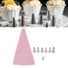 Stainless Steel Piping Bag Seamless Cream Pastry Nozzle Cake Decorating Kit  Cake Decorating