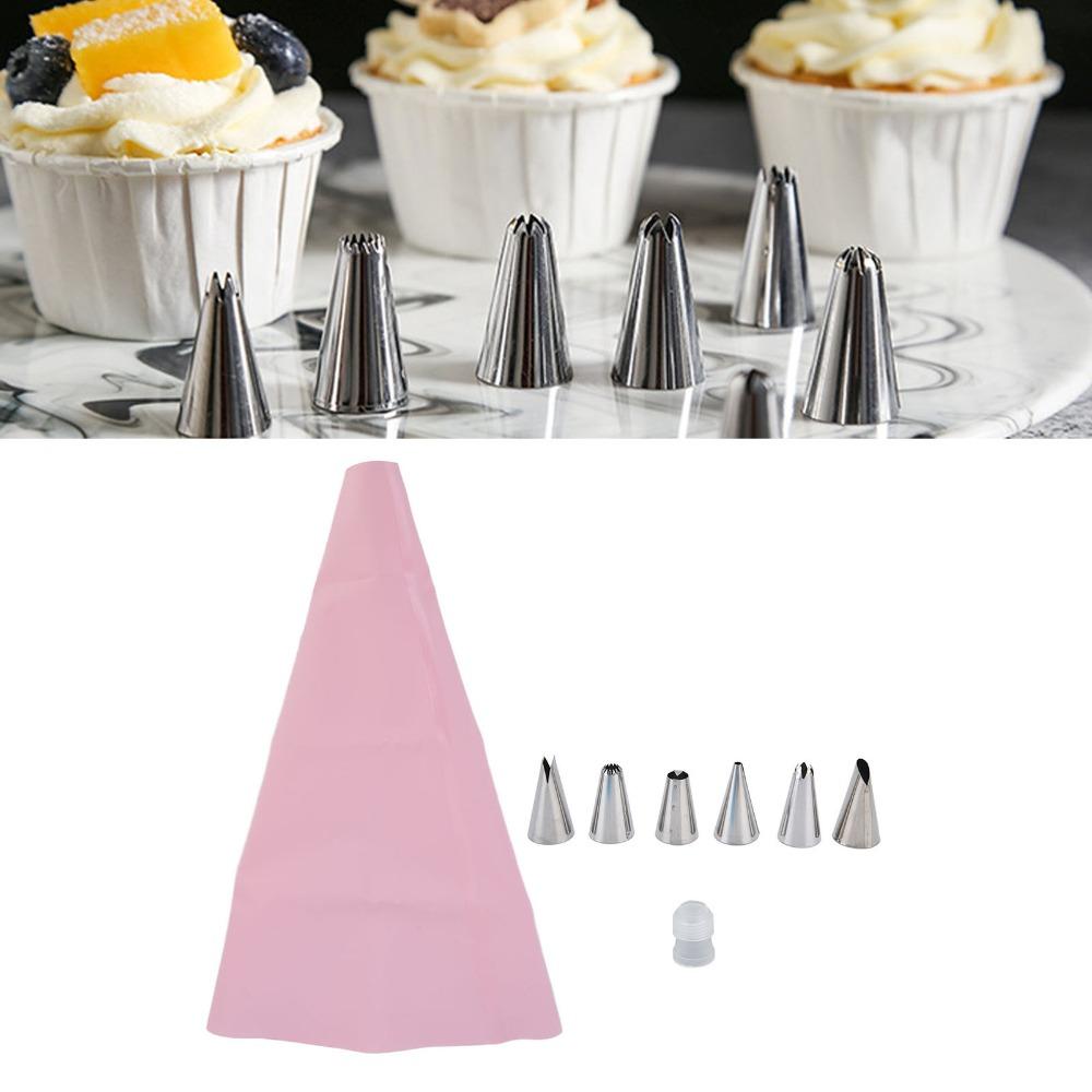 Stainless Steel Piping Bag Seamless Cream Pastry Nozzle Cake Decorating Kit  Cake Decorating