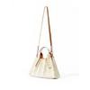 Lucky Pleats Canvas Tote S Ivory_Cream