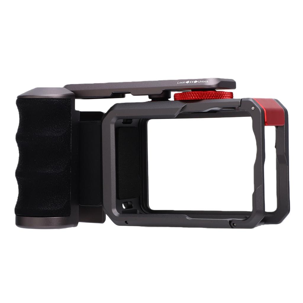 Camera Grip Holder Set Fit for DJI Osmo Action 6 Metal Action Camera Protective Frame with Shutter Key Screen Sunshade