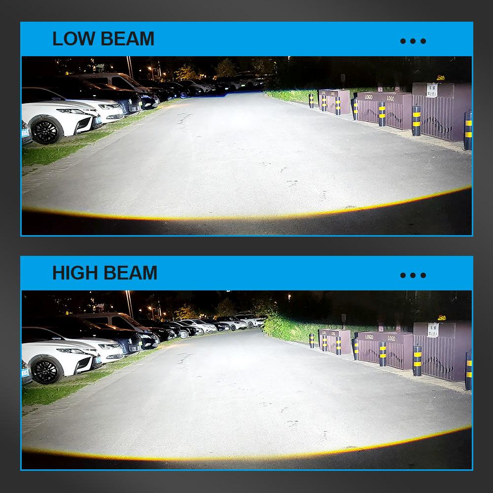 Automobile LED Headlight TIR2.5/3 Inch Lossless Double Lens H4 H7 Double Lamp Cup High Power Laser Lens