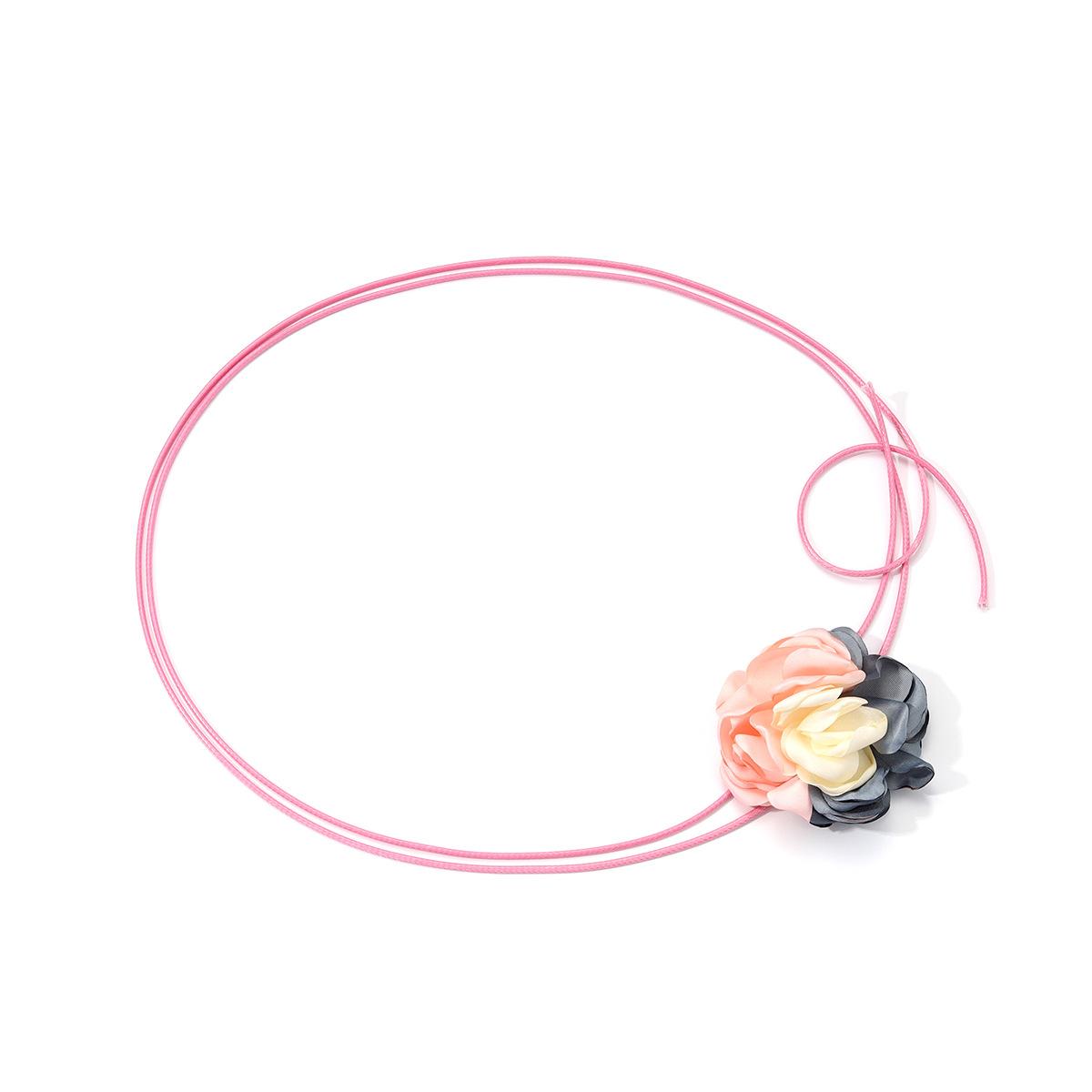 Summer fashion niche design sense colorful flower waist chain, personalized bohemian clothing waist accessories