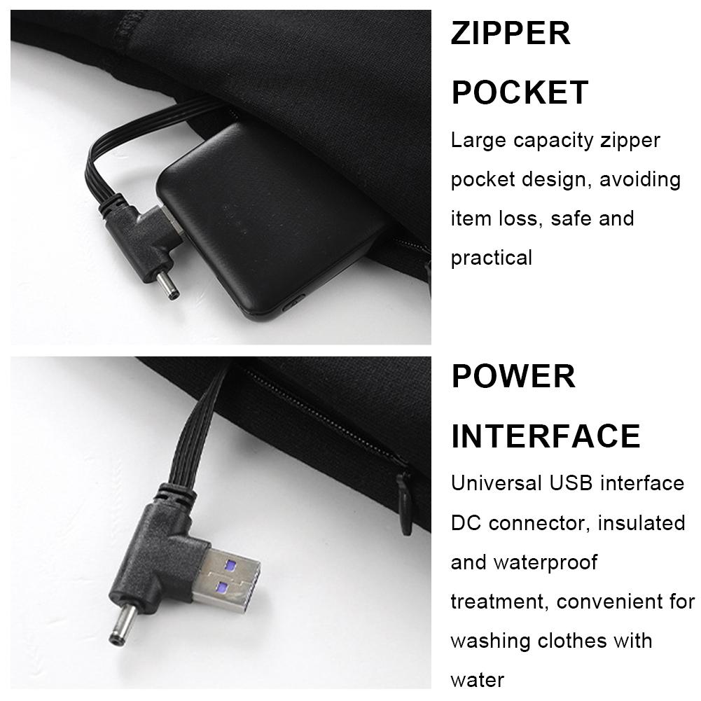 30 Heating Zones Thermal Underwear Set USB Winter Thermal Underwear Winter Outdoor Sports Underwear for Women Men