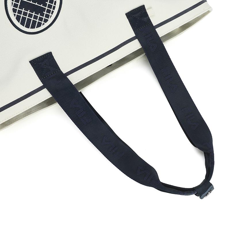 New FILA TENNIS Fabric Handbag, Shoulder Bag Regular Women's Heron White A13W543162FWT